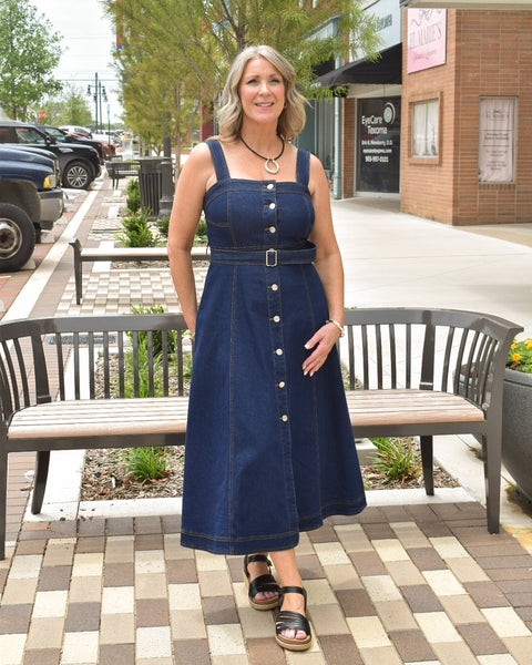 Blue Jean Baby Dress - Dark Denim