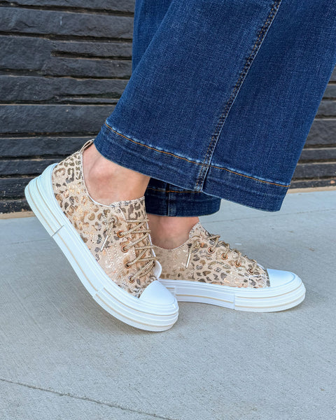 Aman Leopard Women's Sneaker by Very G  -  Natural