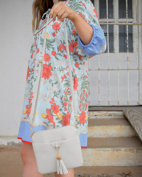EVERYDAY CROSSBODY WITH TASSEL DETAIL -5 COLORS - Salty Lime Boutique