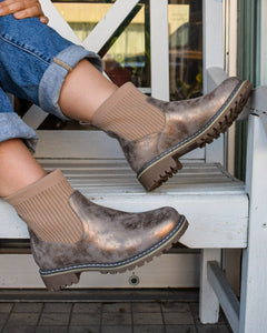 CABIN FEVER BOOT BY CORKYS - WASHED BROWN METALLIC