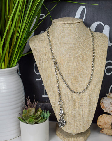 VINTAGE SAINTS CHARMS ADJUSTABLE NECKLACE