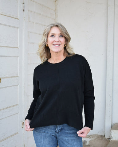 LEIGHTON SWEATER- BLACK