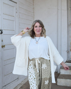 HEY THERE KNIT CARDIGAN BY POL- CREAM