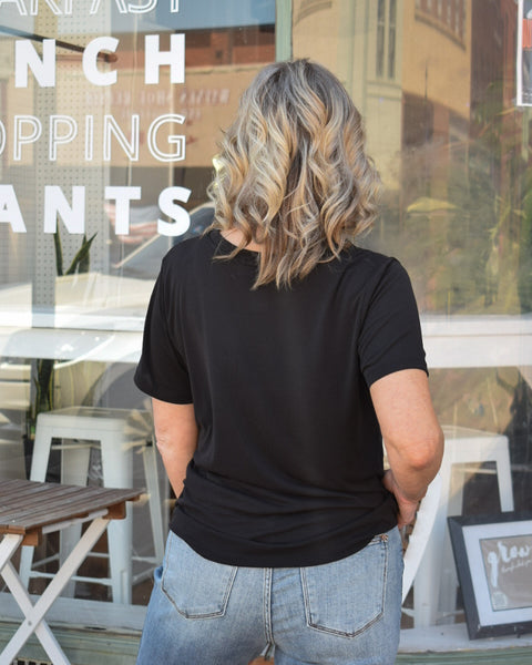 BASIC SHORT SLEEVE TEE - BLACK