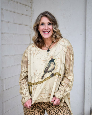 STAR BURST BIRD SWEATSHIRT - BY A RARE BIRD