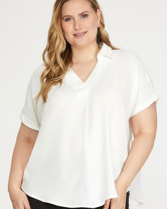 BAILEY TOP - OFF WHITE - CURVY