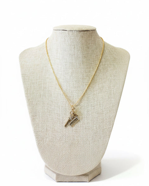 COSMETOLOGY CHARM NECKLACE - Salty Lime Boutique