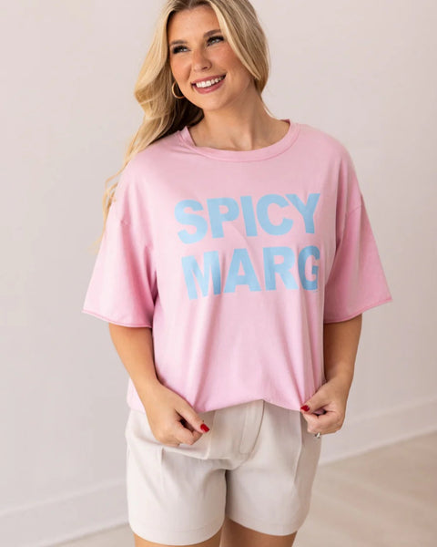 SPICY MARG RELAXED TEE - PINK