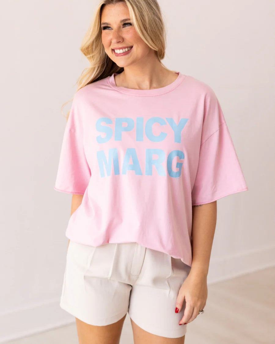 SPICY MARG RELAXED TEE - PINK