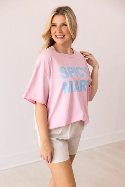 SPICY MARG RELAXED TEE - PINK