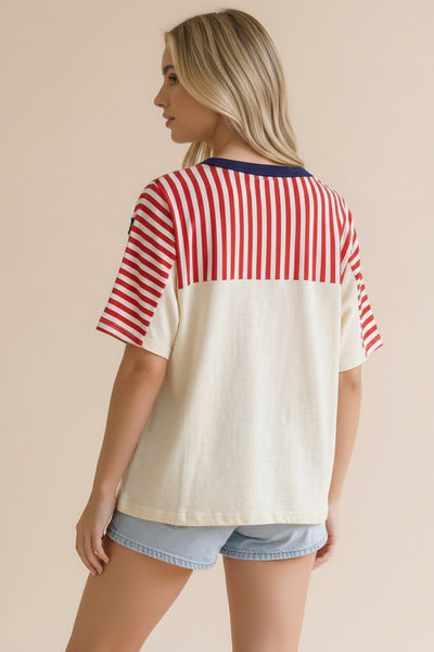 Stars and Stripes Oversized Top