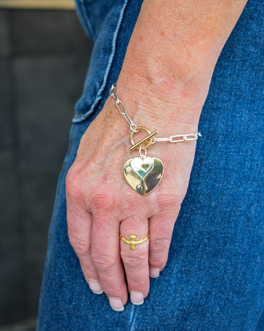 DOUBLE THE LOVE CHARM BRACELET