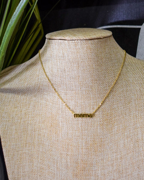 MAMA 18K GOLD NON-TARNISH NECKLACE- GOLD