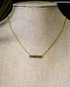 MAMA 18K GOLD NON-TARNISH NECKLACE- GOLD