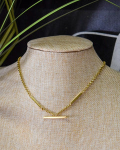 ELI 18K GOLD NON-TARNISH FLAT CHAIN CHOKER- GOLD
