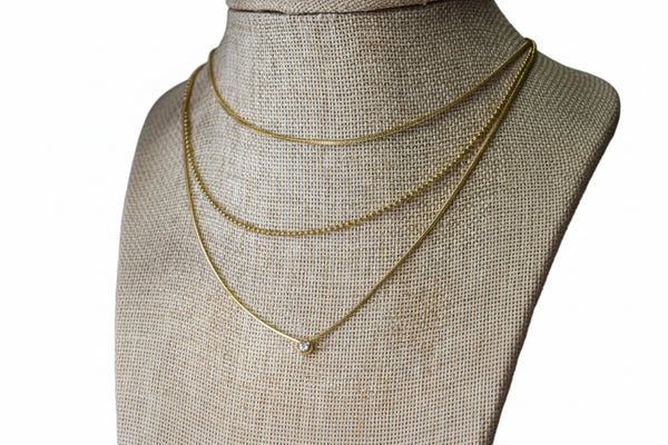 PAULETTE 18K GOLD NON-TARNISH NECKLACE- GOLD - Salty Lime Boutique