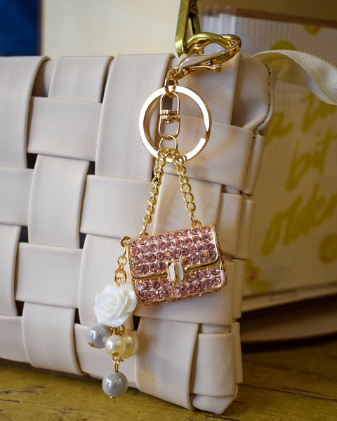 PINK HANDBAG PURSE CHARM
