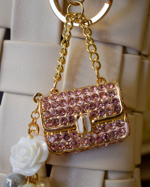 PINK HANDBAG PURSE CHARM