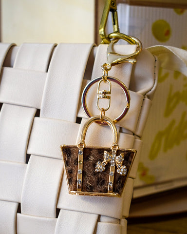 LEOPARD HANDBAG PURSE CHARM