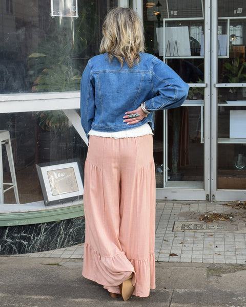 BRITTANY PALAZZO PANTS - BLUSH