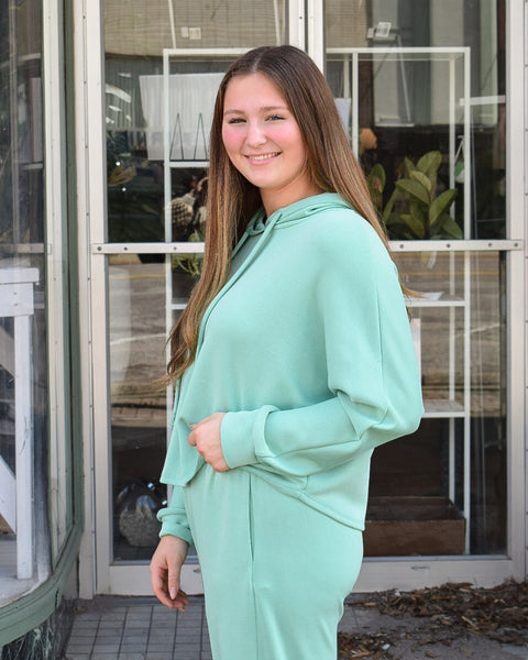 SCUBA LOUNGE HOODIE - PISTACHIO