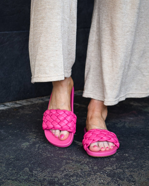 EXTRA SANDAL BY CORKYS- HOT PINK - Salty Lime Boutique