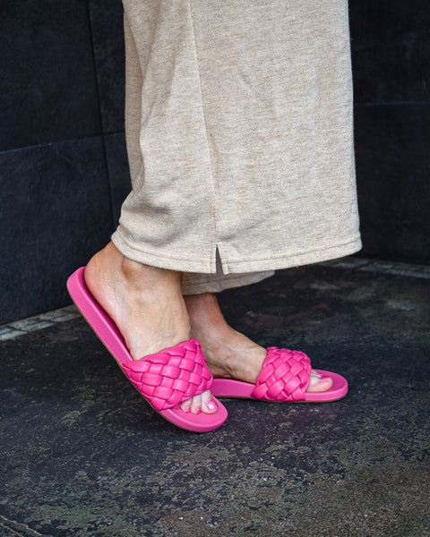 EXTRA SANDAL BY CORKYS- HOT PINK - Salty Lime Boutique