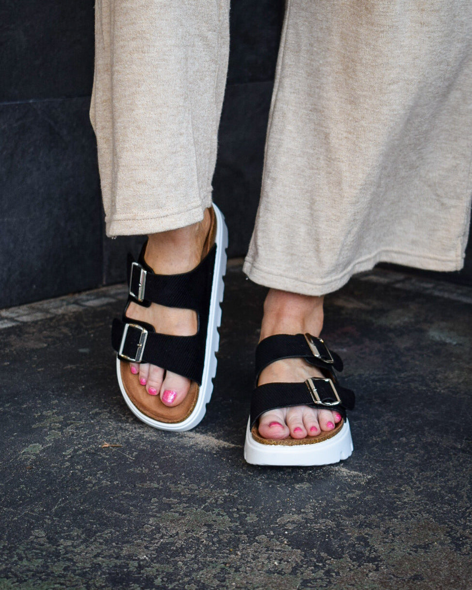 JAZMIN SANDAL BY VERY G - BLACK