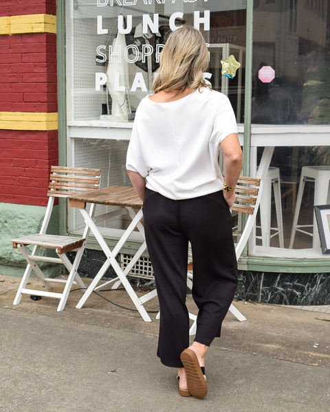 HARPER SCUBA PANTS - BLACK