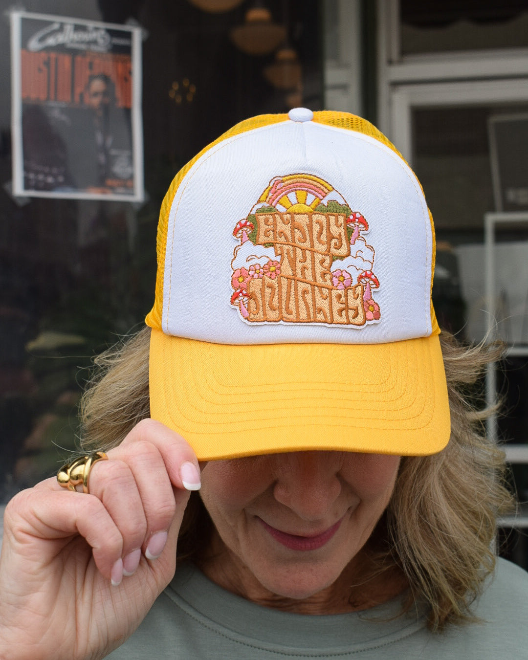 ENJOY THE JOURNEY TRUCKER HAT