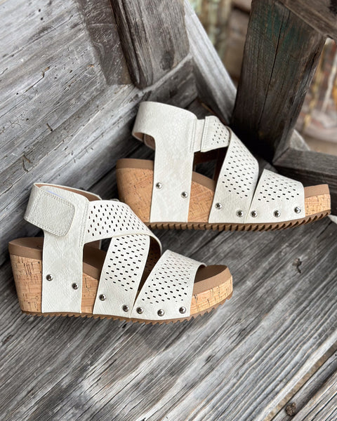 GUILTY PLEASURE WEDGE BY CORKY'S - IVORY