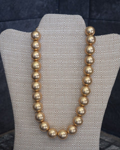 CHUNKY ROUND BEAD NECKLACE - 2 COLORS