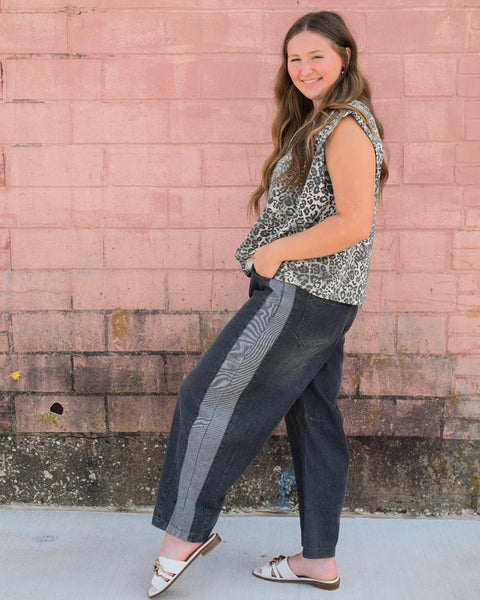 CAN'T Y0U SEE ME PANT - BLACK