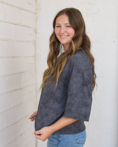 LOLA SHIRT- CHARCOAL