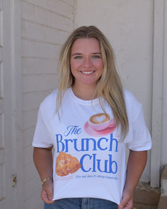 THE BRUNCH CLUB GRAPHIC TEE- CURVY