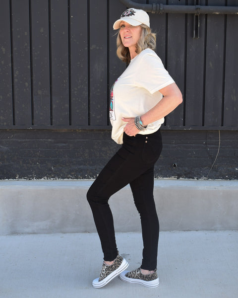 HIGH WAIST TUMMY CONTROL SHIELD POCKETS SKINNY JEANS BY JUDY BLUE - REG/CURVY