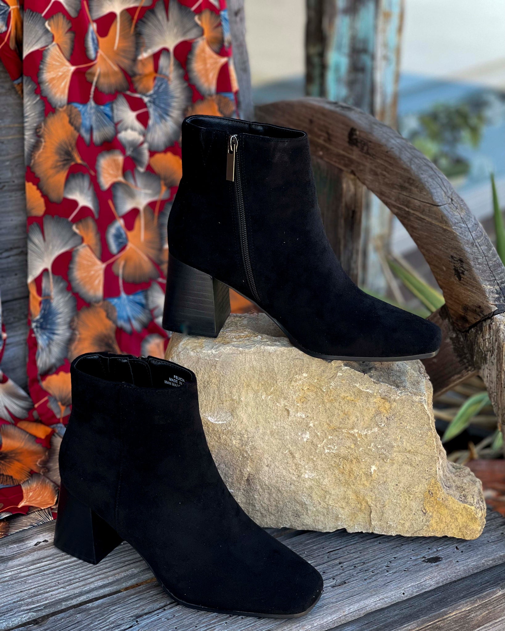 FELICIA BLACK SUEDE BOOT BY CORKY'S - BLACK