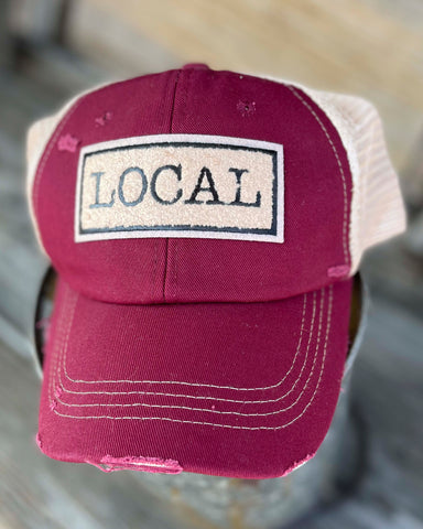 LOCAL CHENILLE VINTAGE HAT - 3 COLORS - Salty Lime Boutique