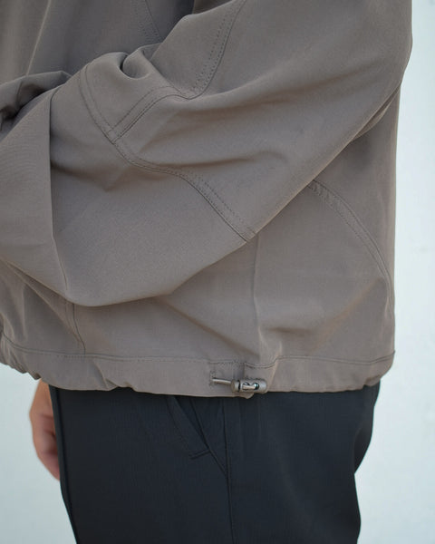 TAKE IT EASY CROPPED ACTIVE JACKET- BROWN