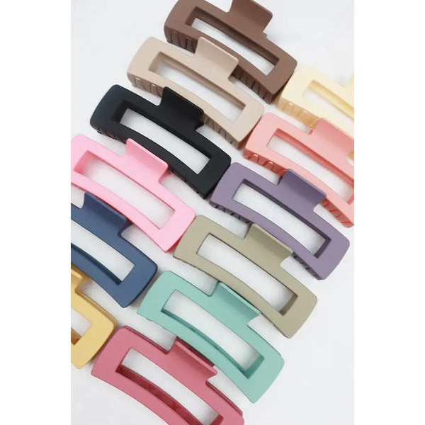 MATTE JUMBO CLAW CLIP - 12 COLORS