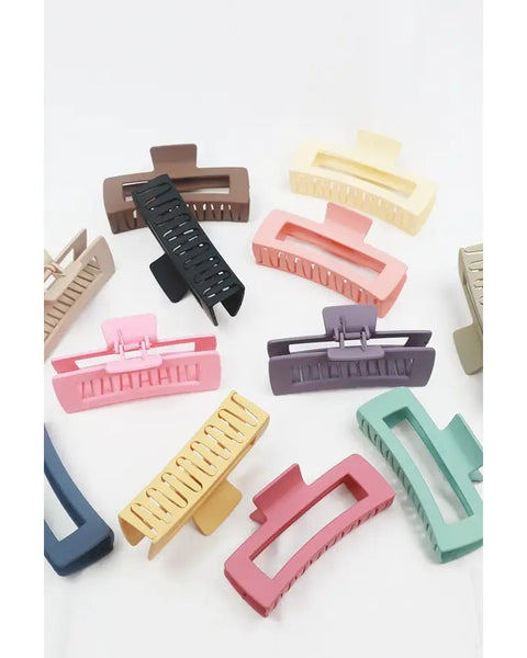 MATTE JUMBO CLAW CLIP - 12 COLORS