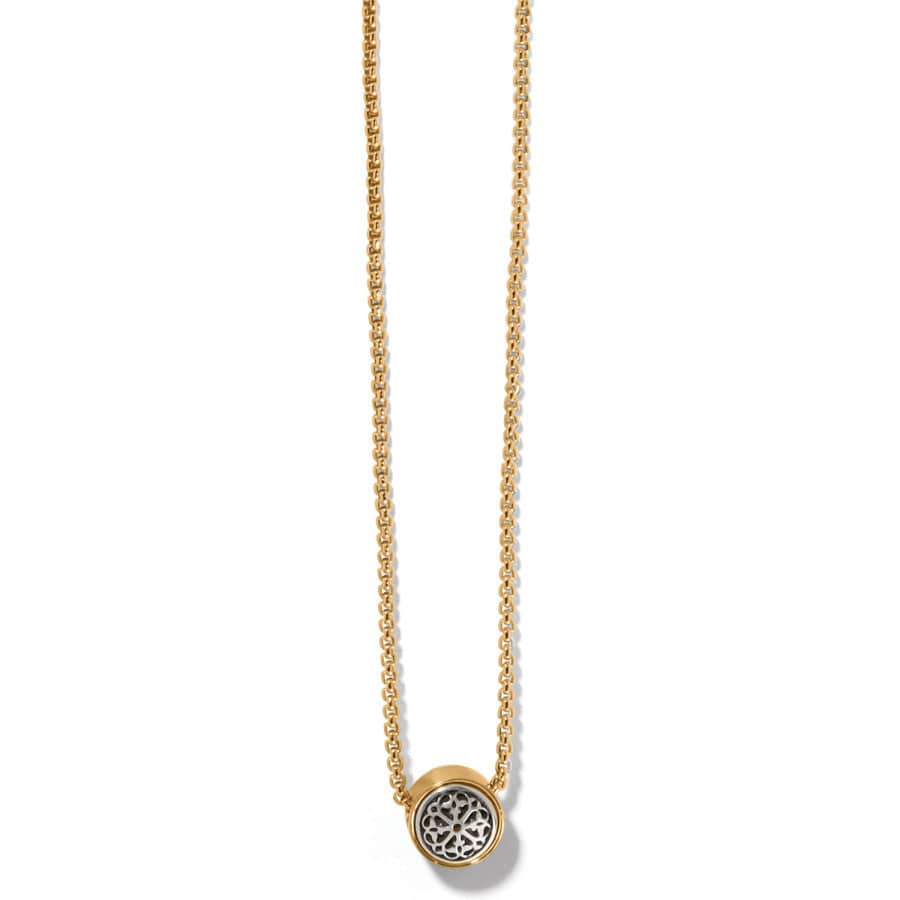 FERRARA TWO-TONE LUCE MINI PENDANT NECKLACE- BRIGHTON