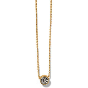 FERRARA TWO-TONE LUCE MINI PENDANT NECKLACE- BRIGHTON