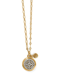 FERRARA TWO-TONE LUCE SMALL PENDANT NECKLACE- BRIGHTON