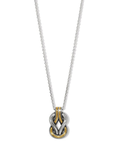INTERLOK HARMONY TWO-TONE NECKLACE- BRIGHTON