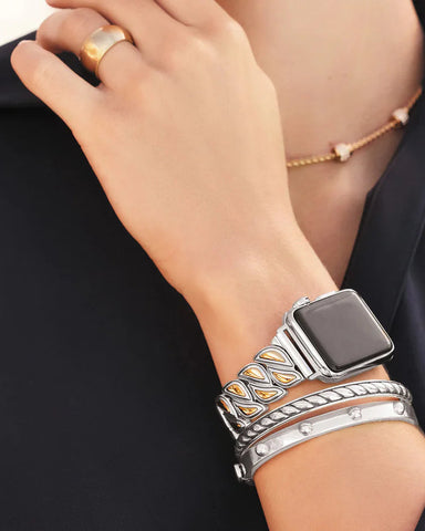 COCONUT GROVE TWO-TONE WATCH BAND- BRIGHTON