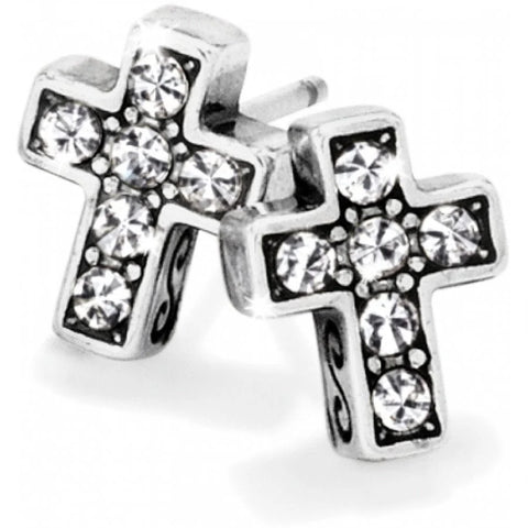 STARRY NIGHT CROSS MINI POST EARRINGS- BRIGHTON