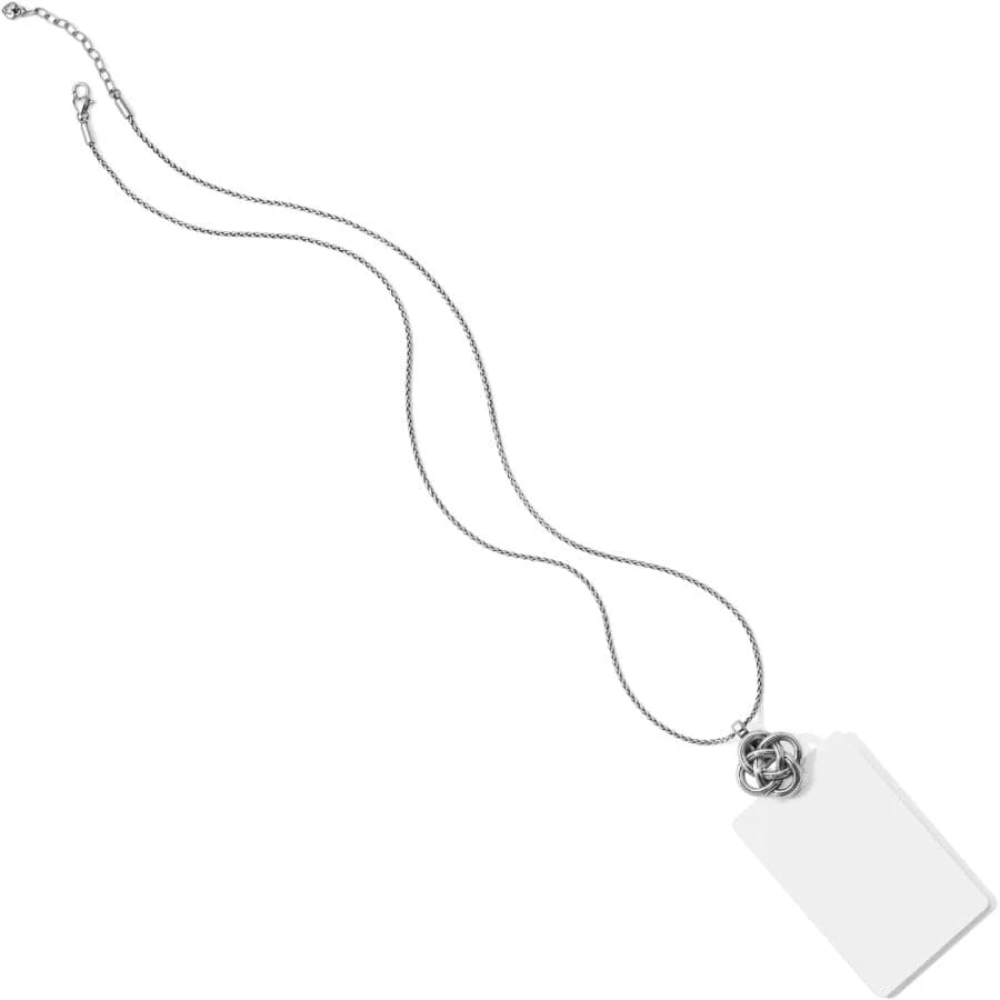 INTERLOK BADGE CLIP NECKLACE- BRIGHTON
