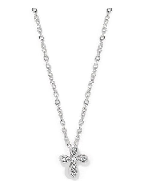 ENCHANTING CROSS NECKLACE IN SILVER- BRIGHTON