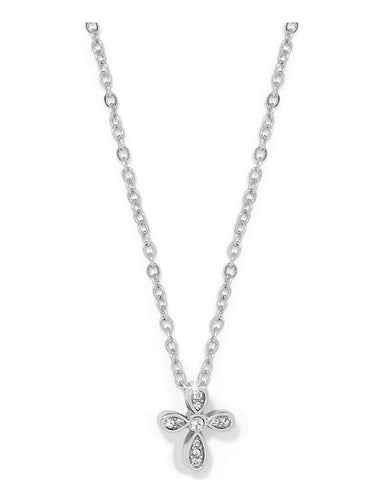 ENCHANTING CROSS NECKLACE IN SILVER- BRIGHTON